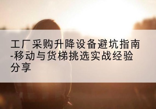 白碱滩移动式升降机怎么选-工厂采购升降设备避坑指南-移动与货梯挑选实战经验分享